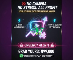 🚀 The YouTube Faceless Machine — 2-in-1 AI Profit Course!
