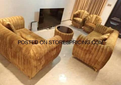 Seven seater odogun sofa chair with center table