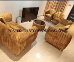 Seven seater odogun sofa chair with center table