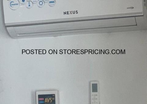 Clean 1HP Nexus inverter split air conditioner with full kits and remote 