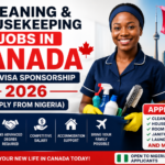 Cleaning & Housekeeping Jobs In Canada With Visa Sponsorship 2026 (Apply From Nigeria)