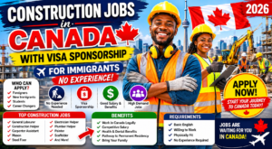 Construction Jobs In Canada With Visa Sponsorship For Immigrants 2026 (No Experience)