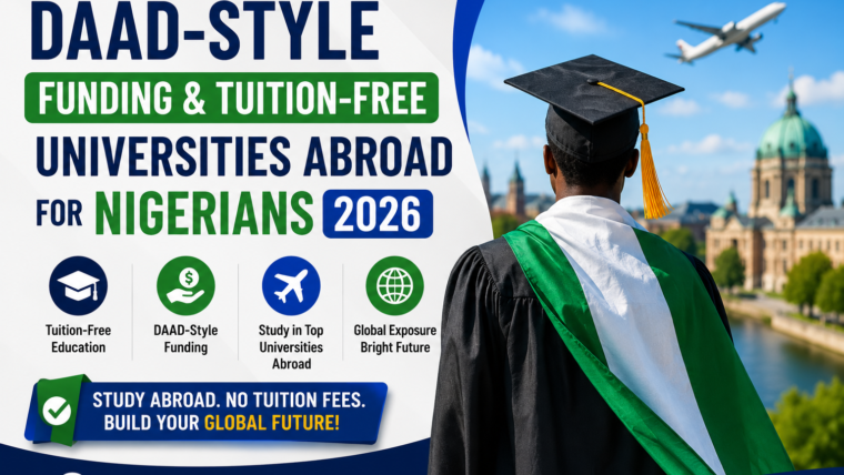 DAAD-Style Funding & Tuition-Free Universities Abroad For Nigerians 2026