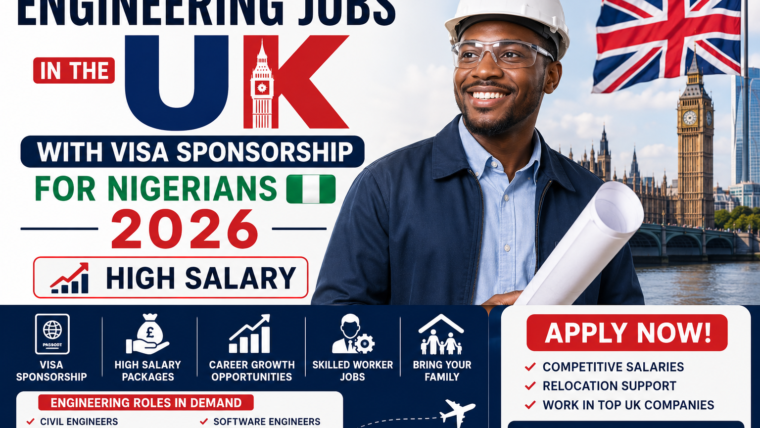 Engineering Jobs In The UK With Visa Sponsorship For Nigerians 2026 (High Salary)