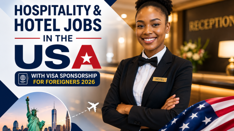 Hospitality & Hotel Jobs In The USA With Visa Sponsorship For Foreigners 2026