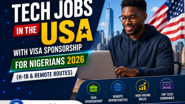Tech Jobs In The USA With Visa Sponsorship For Nigerians 2026 (H-1B & Remote Routes)