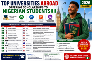 Top Universities Abroad Offering Scholarships To Nigerian Students 2026 (Ranked)